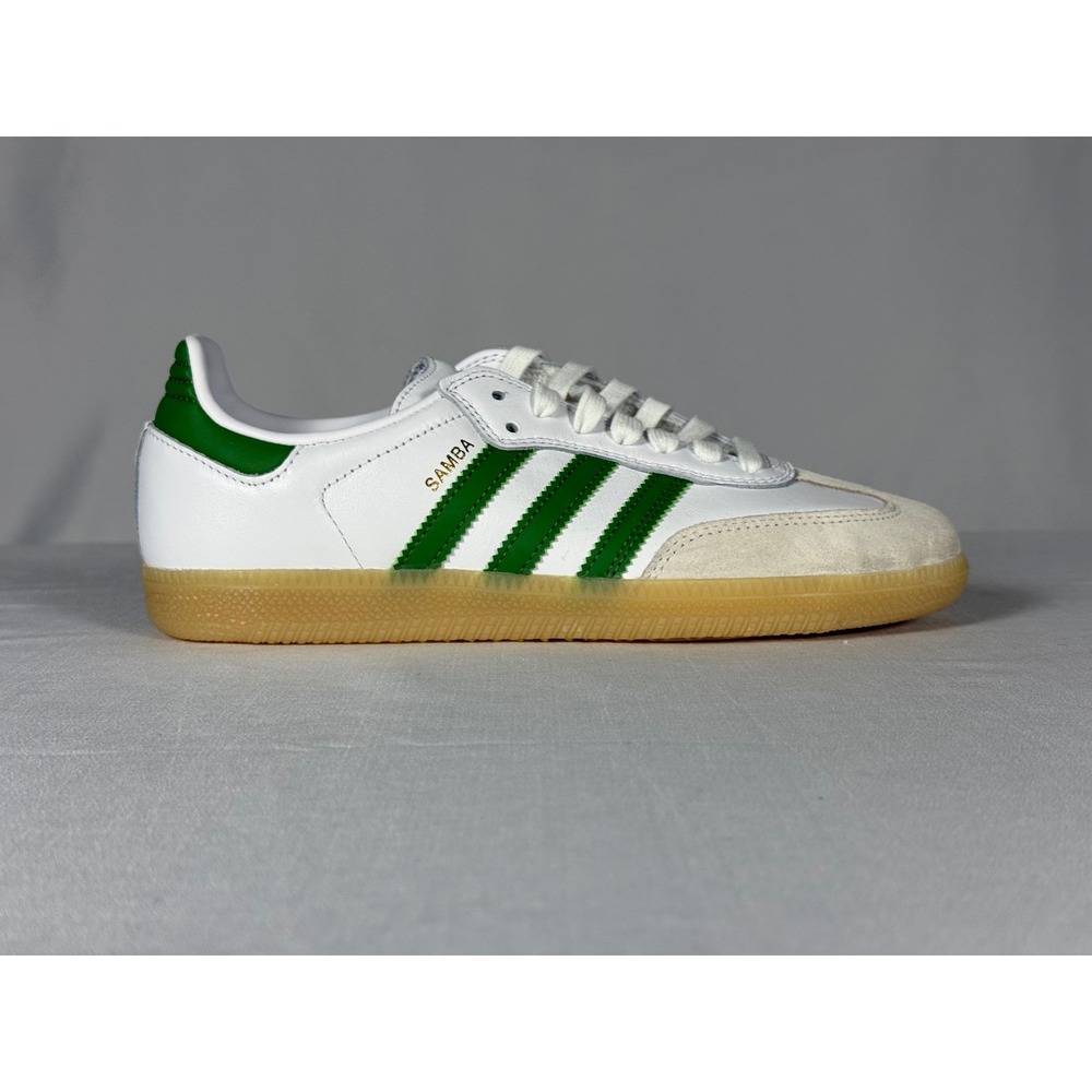 Adidas Samba ADV White Green Gum Leather Skateboard Shoes JP8522 Mens 6